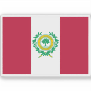 Adesivo Bandeira de Raleigh, Carolina do Norte