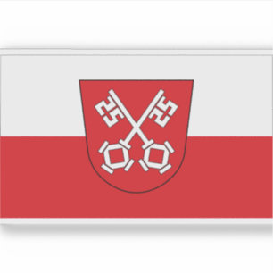 Adesivo Bandeira de Regensburg, Alemanha