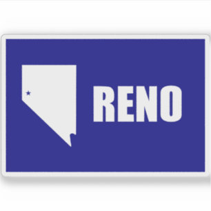 Adesivo Bandeira de Reno, Nevada (1959-2018)