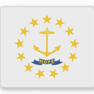 Adesivo Bandeira de Rhode Island