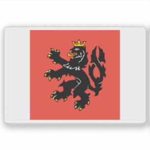 Adesivo Bandeira de Rožnov pod Radhoštěm, República Checa