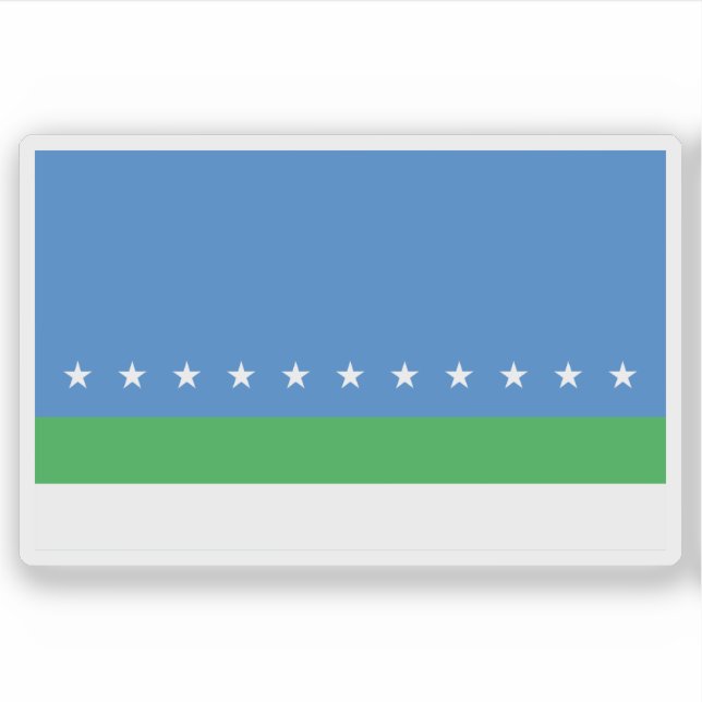 Adesivo Bandeira de San José (San José), Costa Rica (Frente)