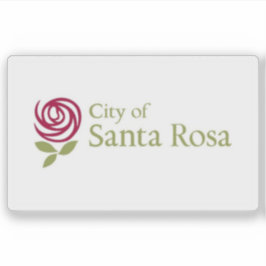 Adesivo Bandeira de Santa Rosa, Califórnia, EUA
