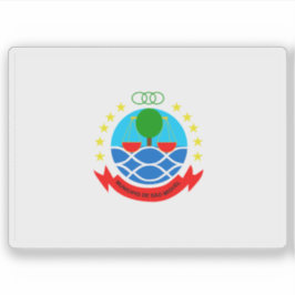 Adesivo Bandeira de São Miguel, Cabo Verde (Cabo Verde)