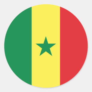 Adesivo Bandeira de Senegal