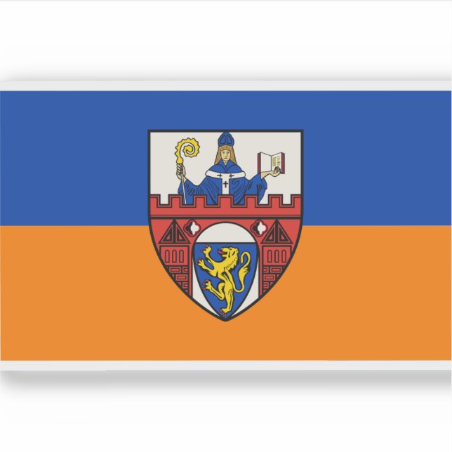 Adesivo Bandeira de Siegen, Alemanha (Frente)
