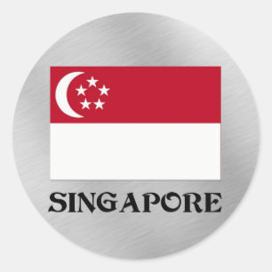 Adesivo Bandeira de Singapura