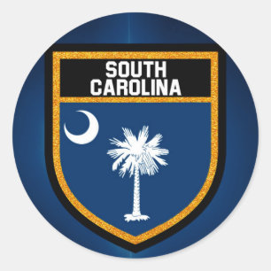 Adesivo Bandeira de South Carolina