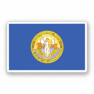Adesivo Bandeira de Southbridge, Massachusetts