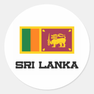 Adesivo Bandeira de Sri Lanka