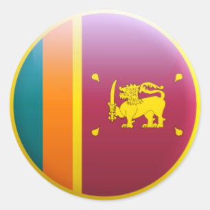 Adesivo Bandeira de Sri Lanka