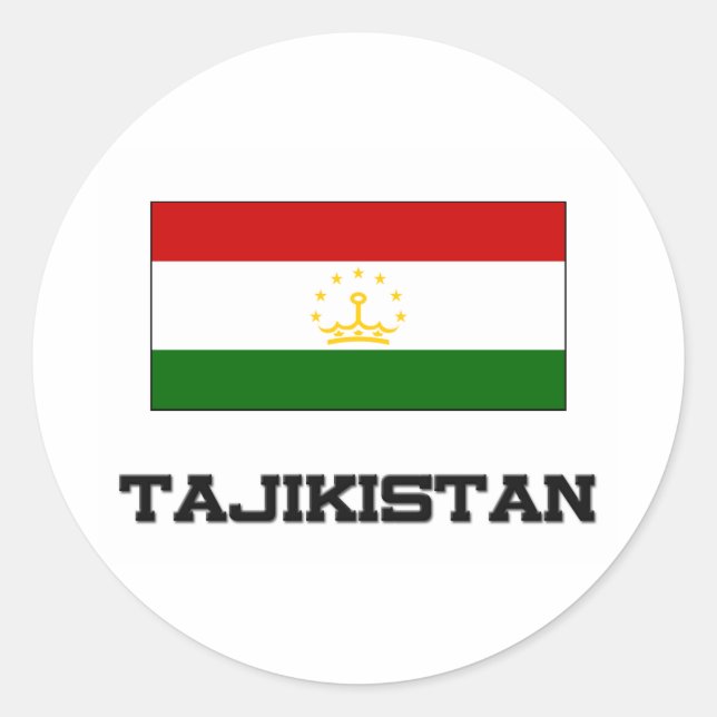 Adesivo Bandeira de Tajikistan (Frente)