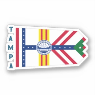 Adesivo Bandeira de Tampa, Florida