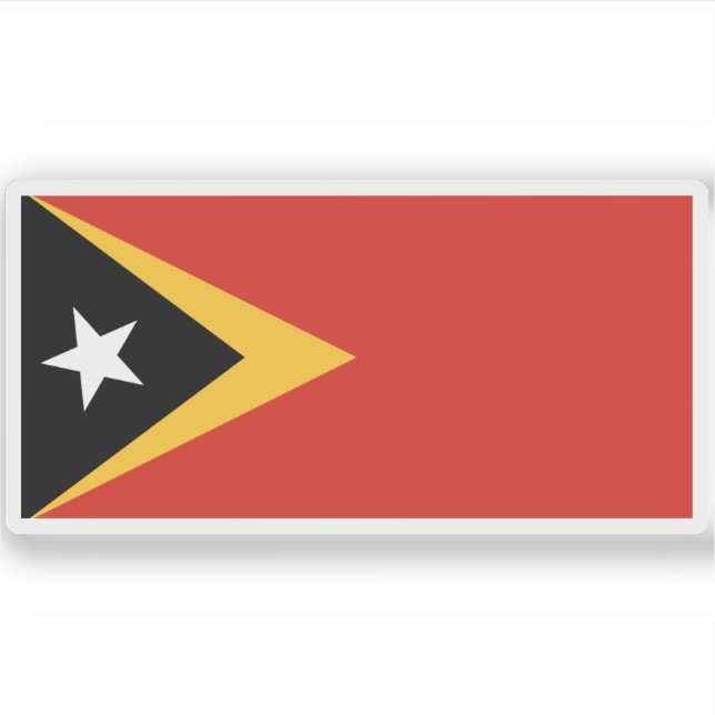 Adesivo Bandeira de Timor-Leste (Frente)