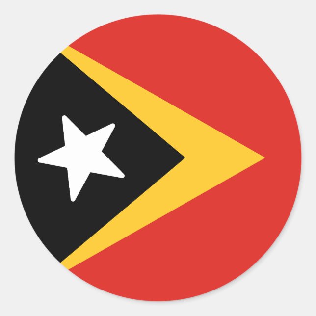 Adesivo Bandeira de Timor-Leste (Frente)