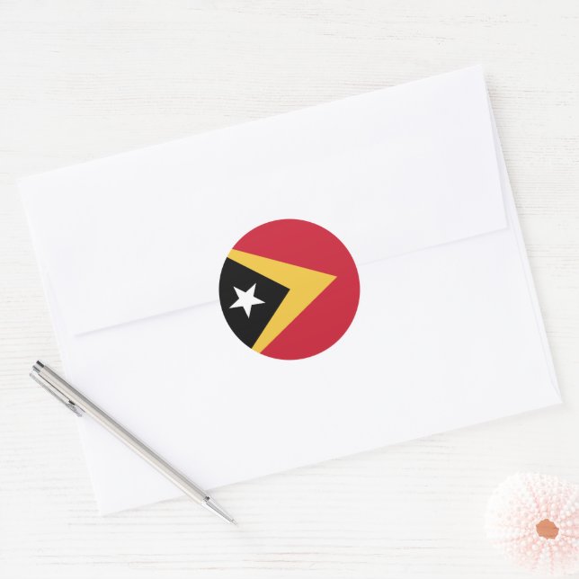 Adesivo bandeira de Timor Leste (Envelope)