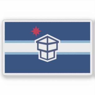 Adesivo Bandeira de Toledo, Ohio, EUA