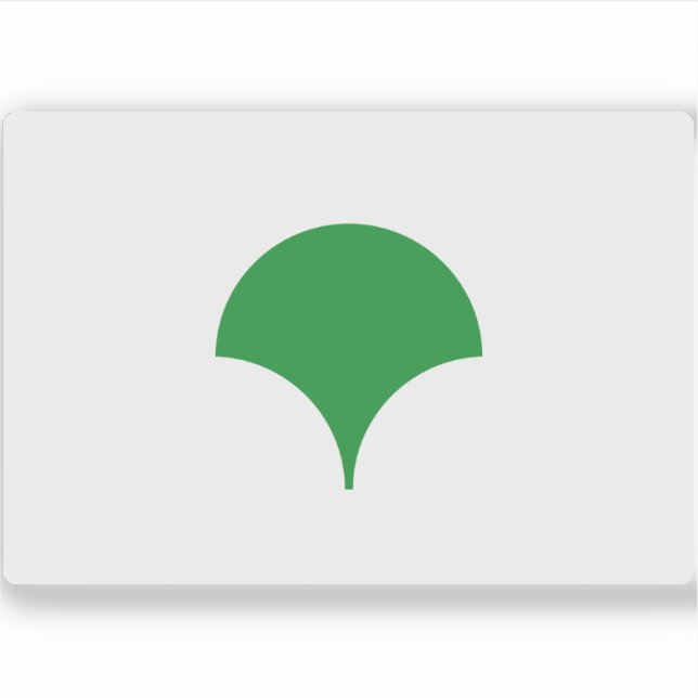 Adesivo Bandeira de Tóquio Metropolis (símbolo), Japão (Frente)