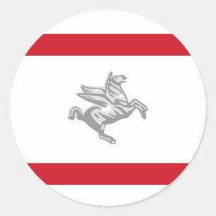 Adesivo Bandeira de Toscânia, Italia