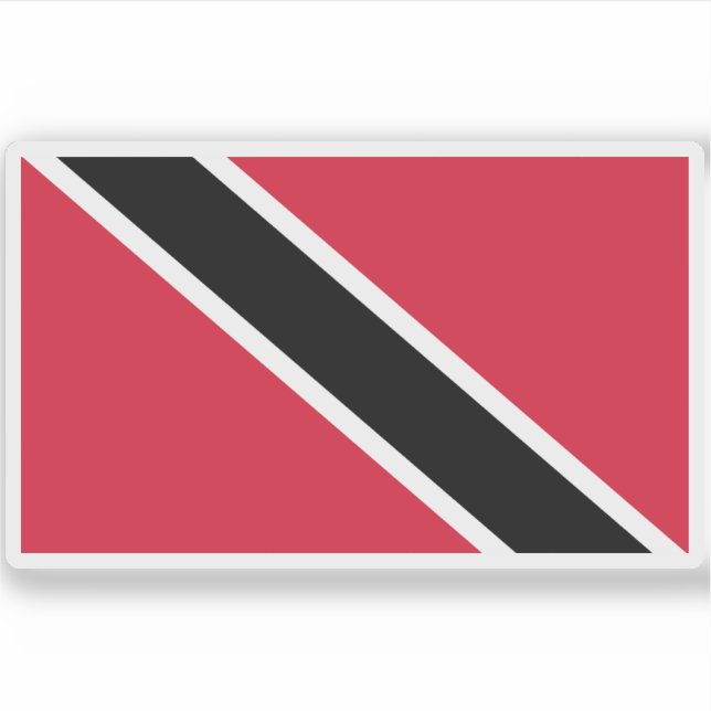 Adesivo Bandeira de Trinidad e Tobago (Frente)