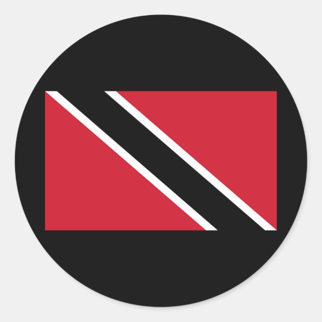 Adesivo Bandeira de Trinidad e Tobago (Frente)
