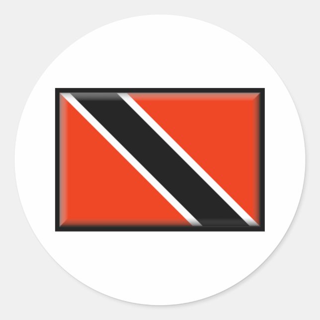 Adesivo Bandeira de Trinidad e Tobago (Frente)