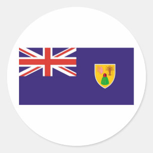 Adesivo Bandeira de Turks e Caicos