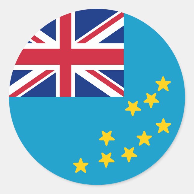 Adesivo Bandeira de Tuvalu (Frente)