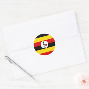 Adesivo bandeira de Uganda