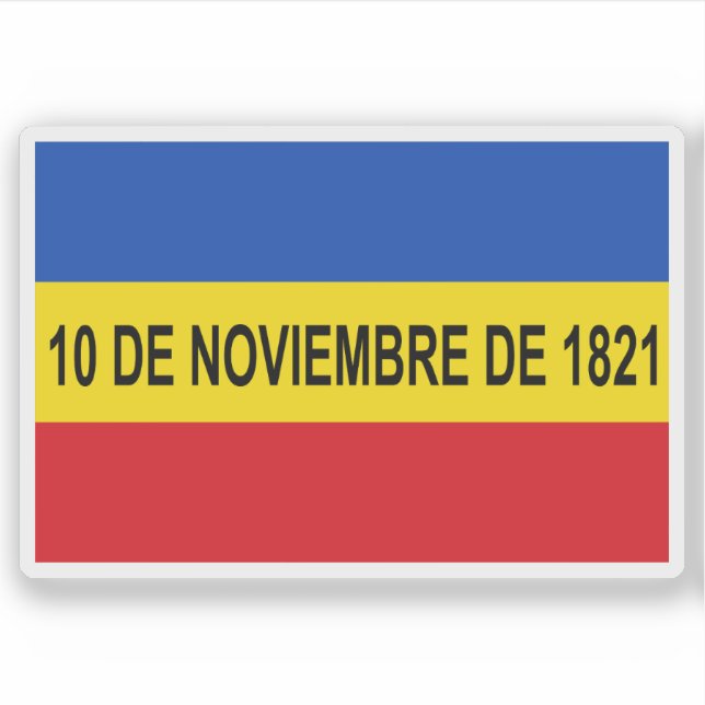 Adesivo Bandeira de Villa de Los Santos, Panamá (Frente)