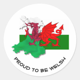 Adesivo BANDEIRA DE WALES, Dragão Vermelho