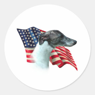 Adesivo Bandeira de Whippet