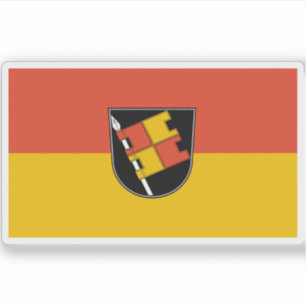 Adesivo Bandeira de Würzburg, Alemanha