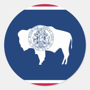 Adesivo Bandeira de Wyoming, os Estados Unidos