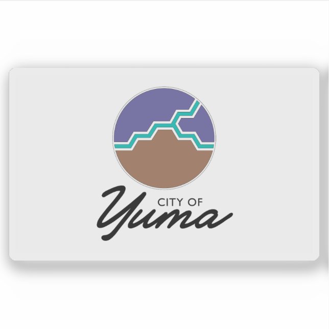 Adesivo Bandeira de Yuma, Arizona, EUA (Frente)