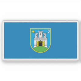 Adesivo Bandeira de Zagreb, Croácia
