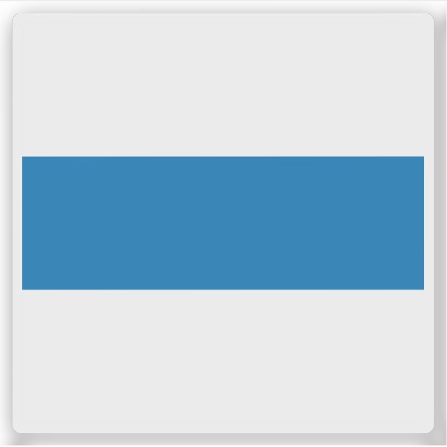Adesivo Bandeira de Zug, Suiça (Frente)