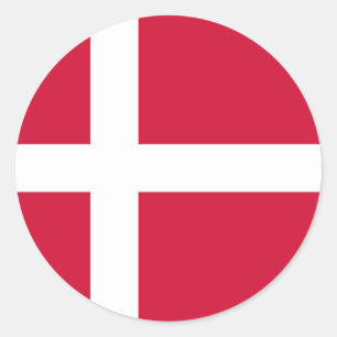 Adesivo Bandeira DK de Dinamarca