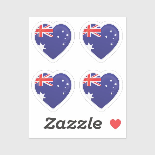 Adesivo Bandeira do Amor da Austrália (Folha)