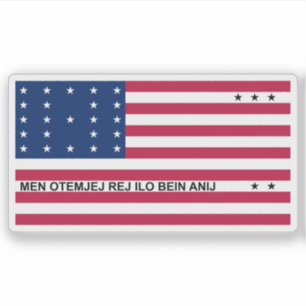 Adesivo Bandeira do Atoll de Bikini, Ilhas Marshall