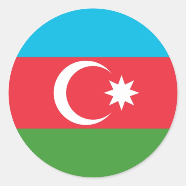 Adesivo Bandeira do Azerbaijão, Bandeira do Azerbaijão (Frente)