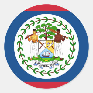 Adesivo Bandeira do Belize, Bandeira de Belize