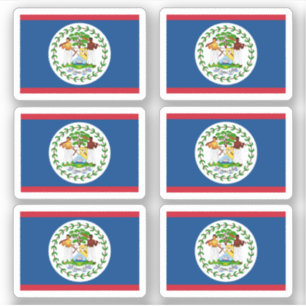 Adesivo bandeira do Belizian