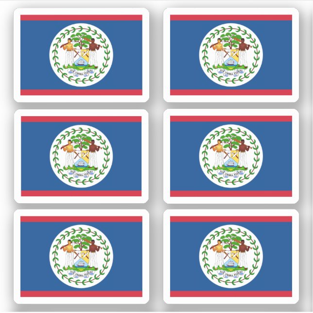 Adesivo bandeira do Belizian (Frente)