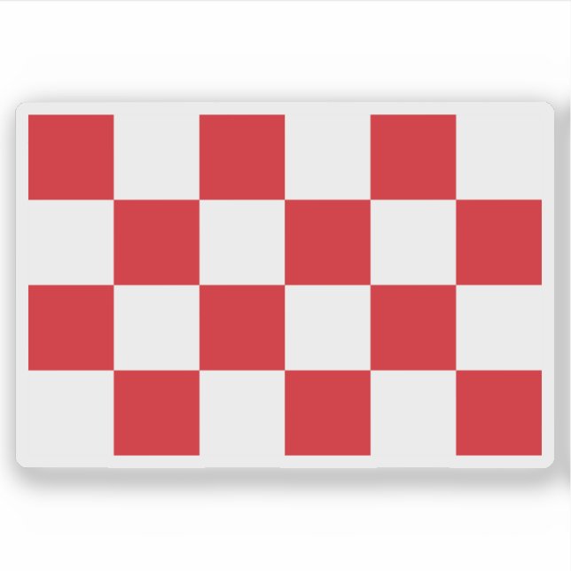 Adesivo Bandeira do Brabante do Norte, Países Baixos (Frente)