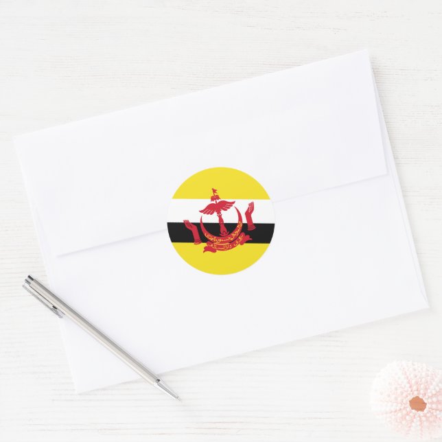 Adesivo Bandeira do Brunei (Envelope)