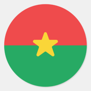 Adesivo Bandeira do Burkina Faso