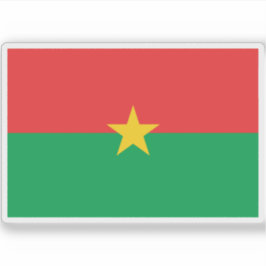 Adesivo Bandeira do Burkina Faso