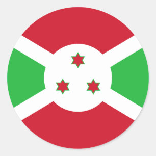 Adesivo Bandeira do Burundi Patriótico