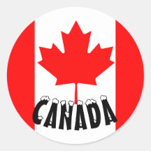Bandeira do Canadá Folha de Bordo Vermelho Brilhan
